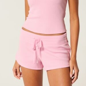 NWOT Gilly Hicks Cozy Waffle Mini Shorts pink size small